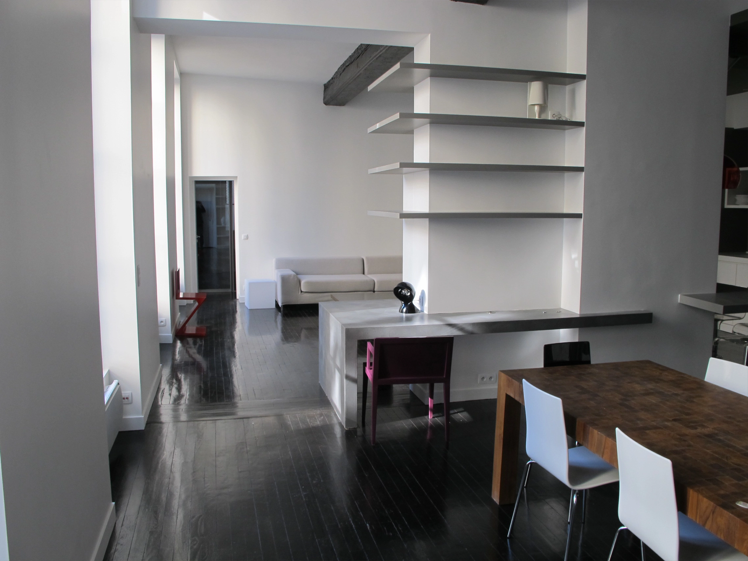Atelier transformé en loft