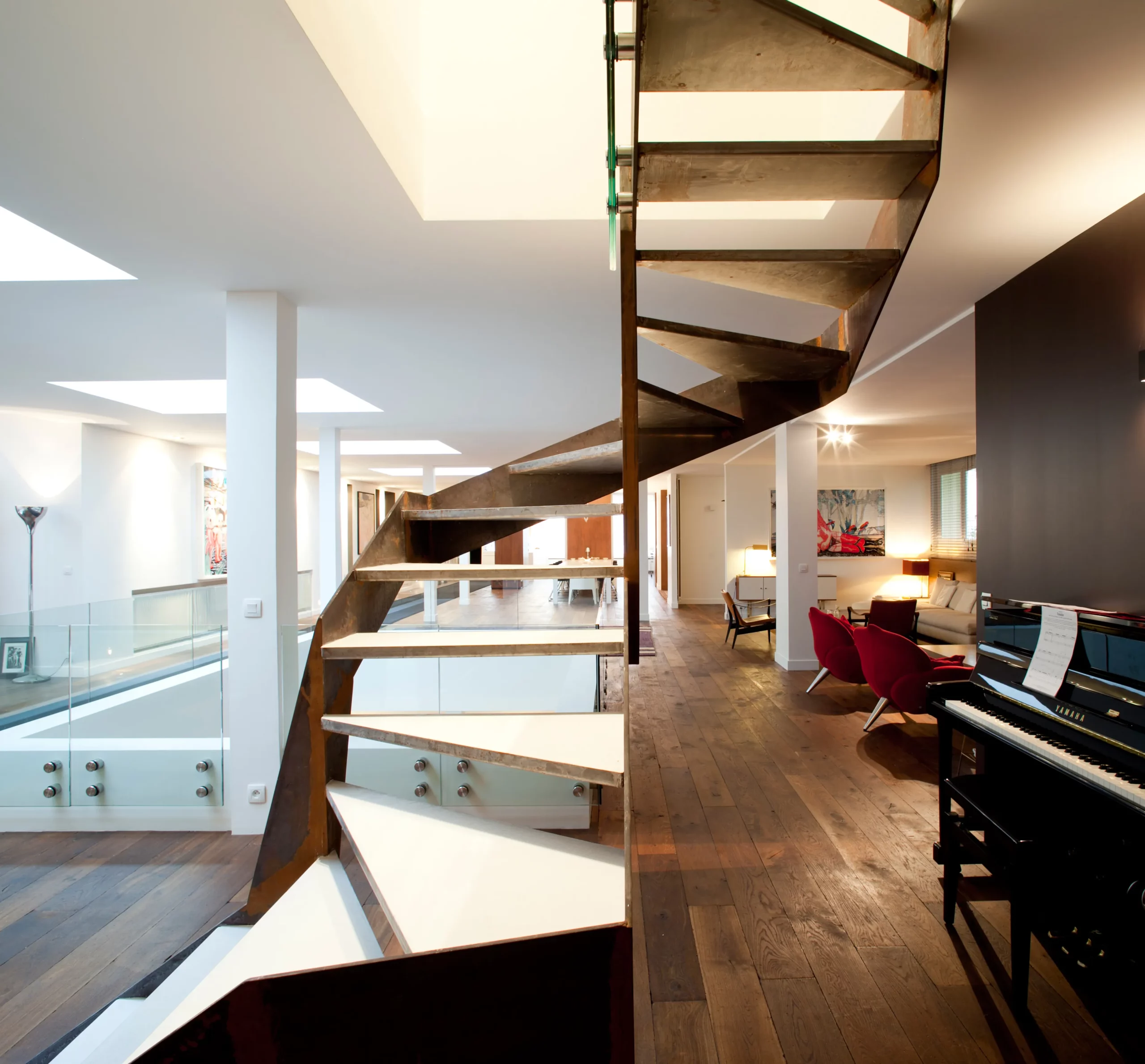 Bureaux devenus appartement triplex