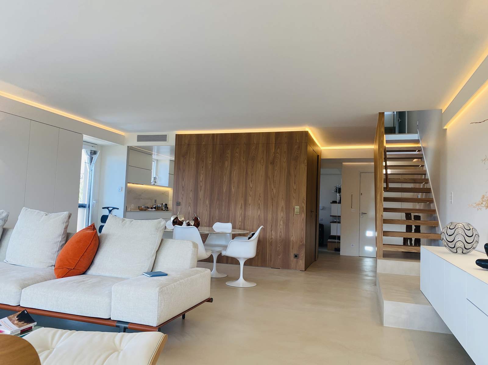 Duplex loft avec terrasses, vue 1